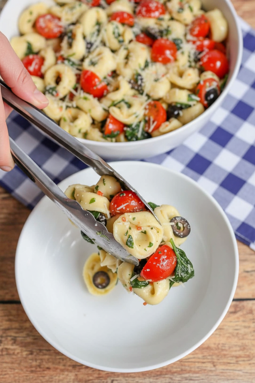 Spinach Tortellini Salad Recipe