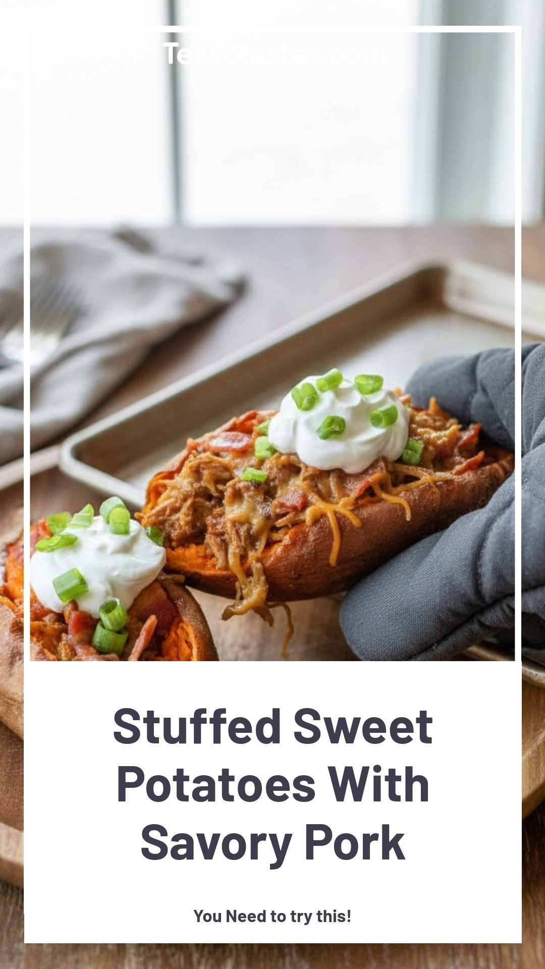 Stuffed Sweet Potatoes With Savory Pork