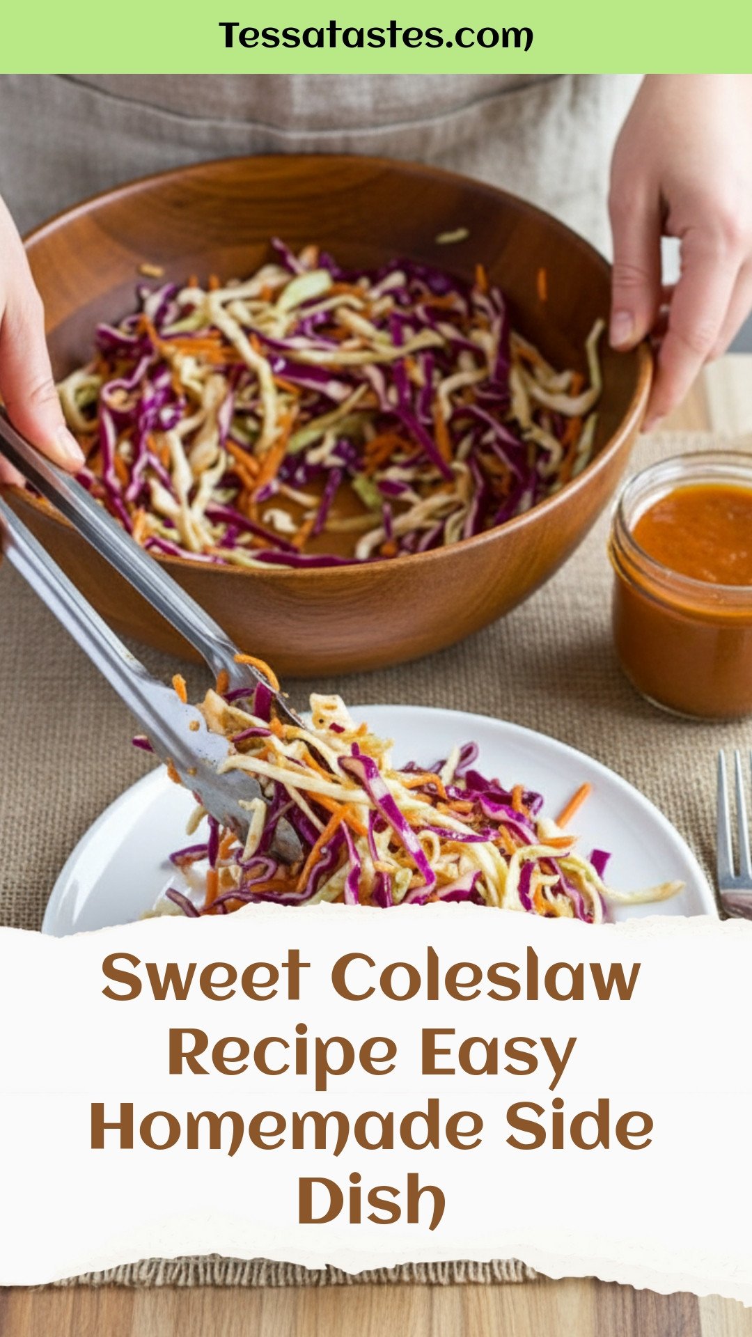 Sweet Coleslaw Recipe Easy Homemade Side Dish