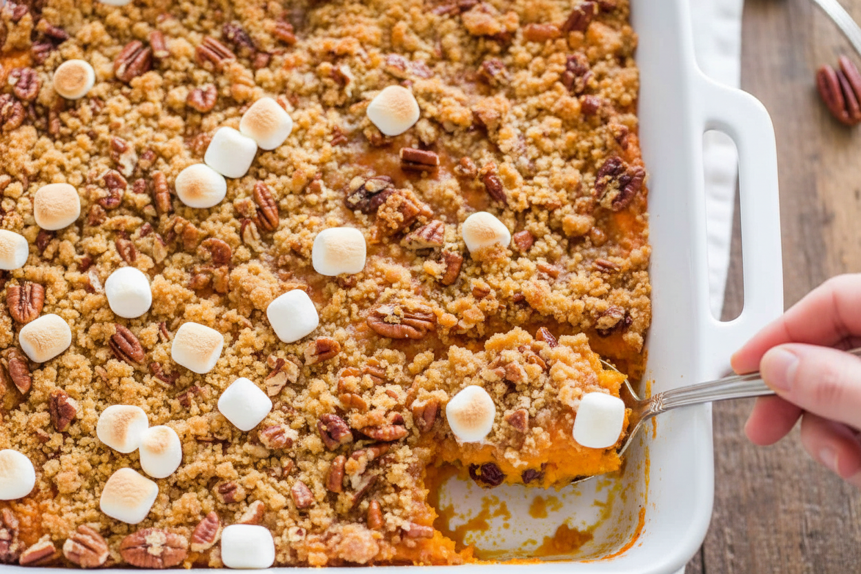 Sweet Potato Casserole Recipe With Marshmallows