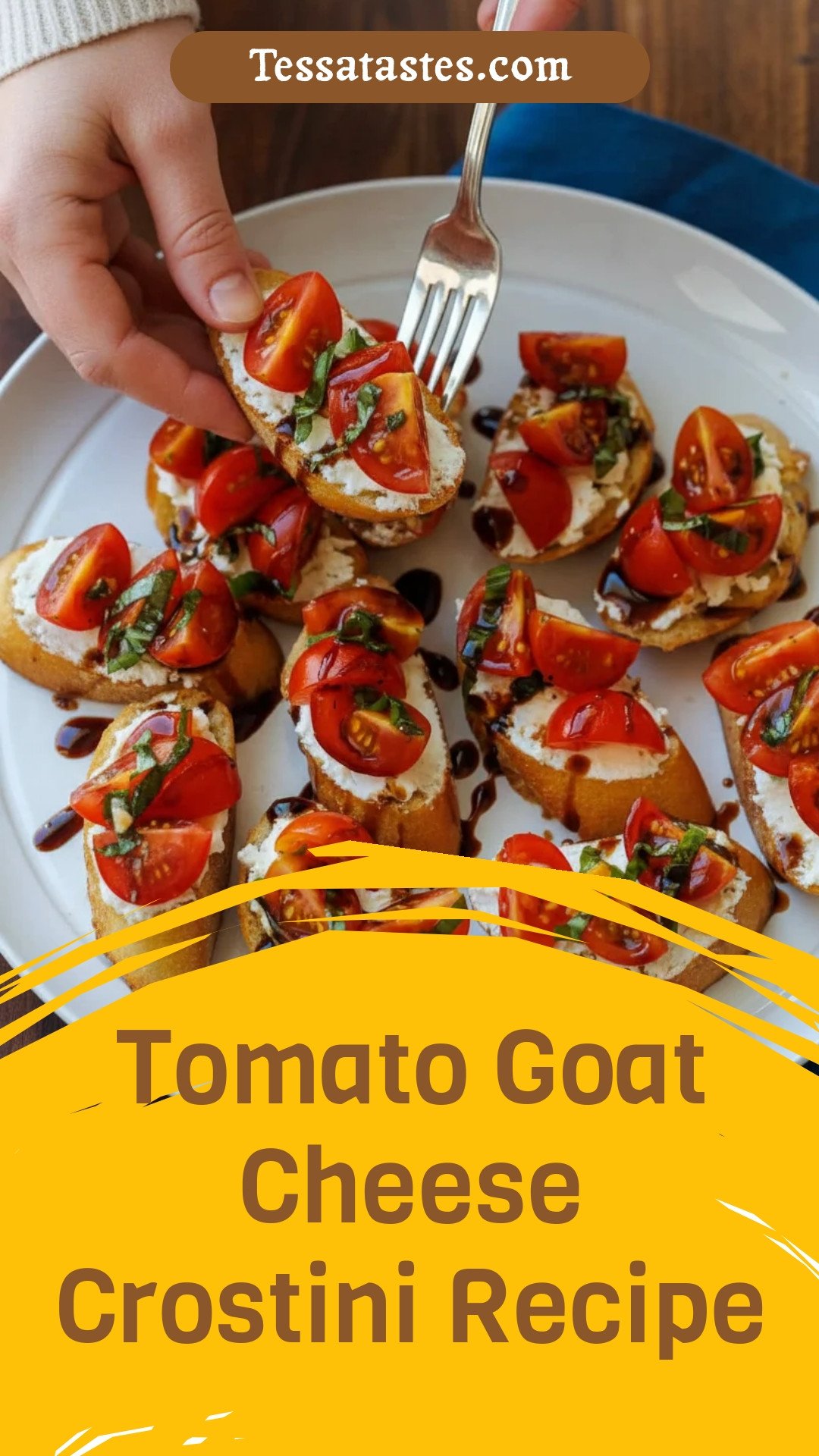 Tomato Goat Cheese Crostini Recipe