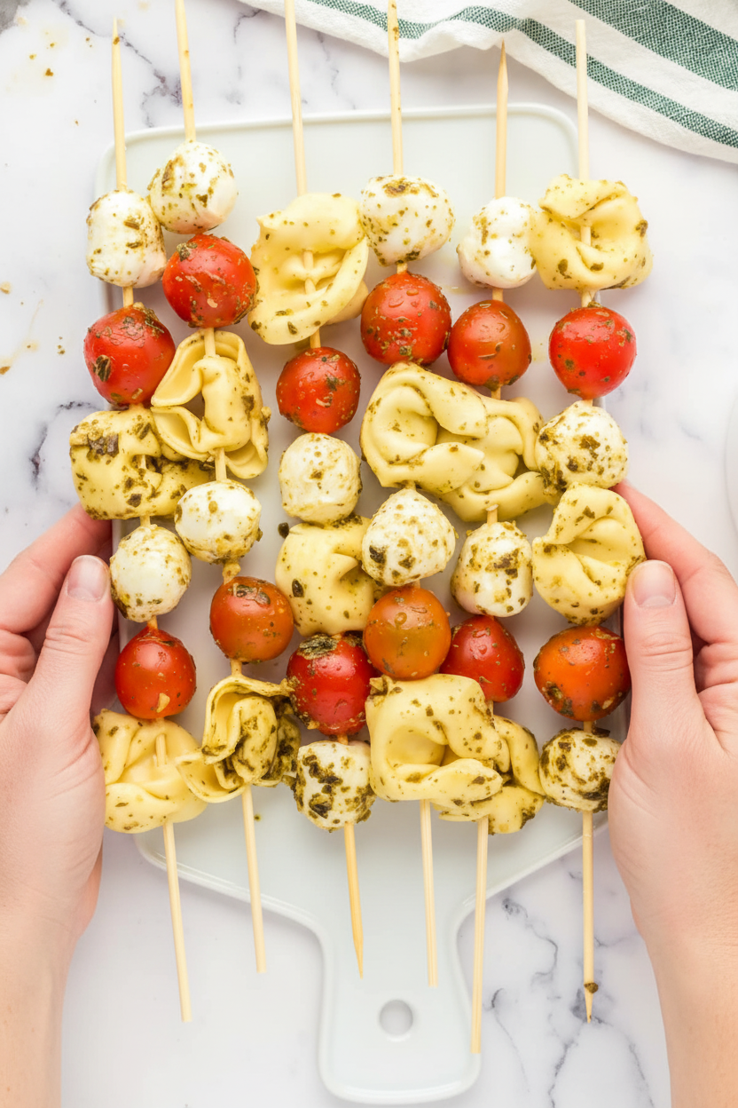 Tortellini Skewers Recipe for Easy Appetizers