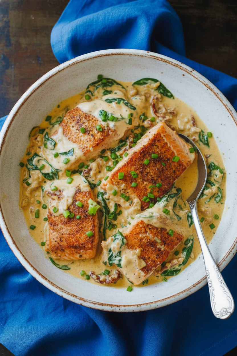 Tuscan Salmon Recipe Video Creamy Garlic Butter