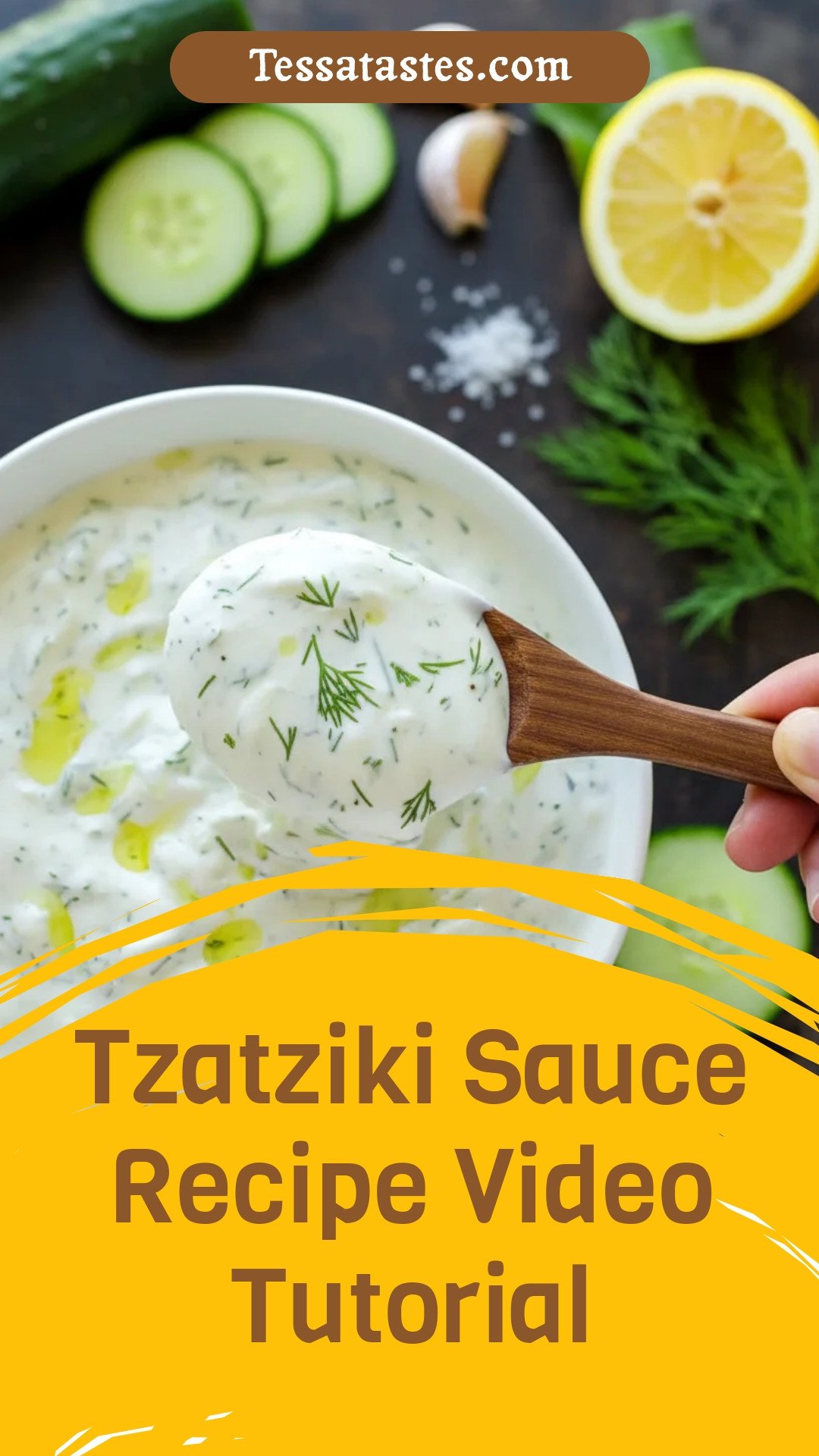 Tzatziki Sauce Recipe Video Tutorial