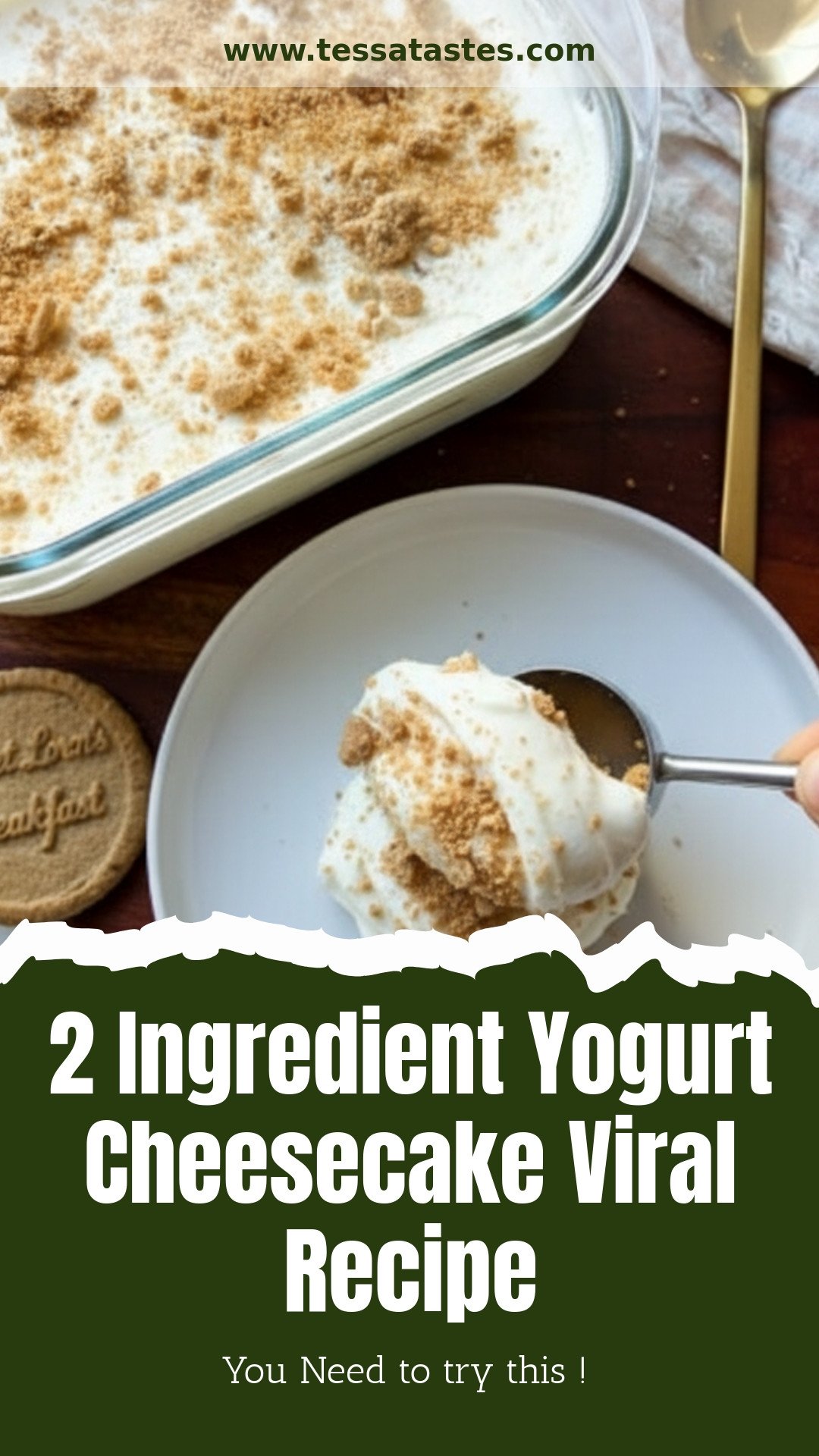 2-Ingredient Yogurt Cheesecake (Viral Recipe)