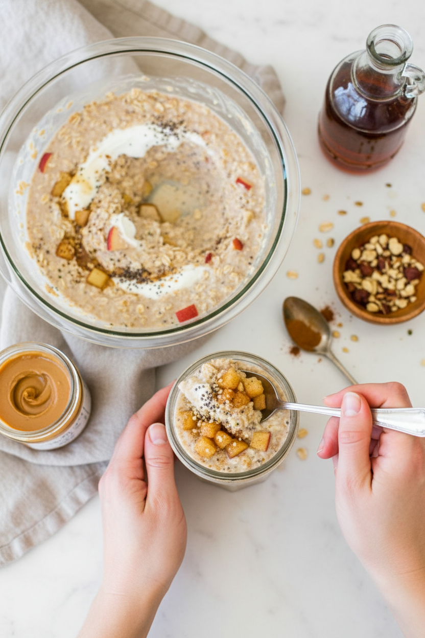 Apple Pie Overnight Oats