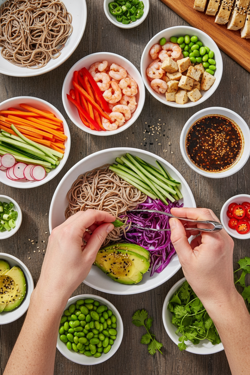 Asian Fusion Noodle Bowl
