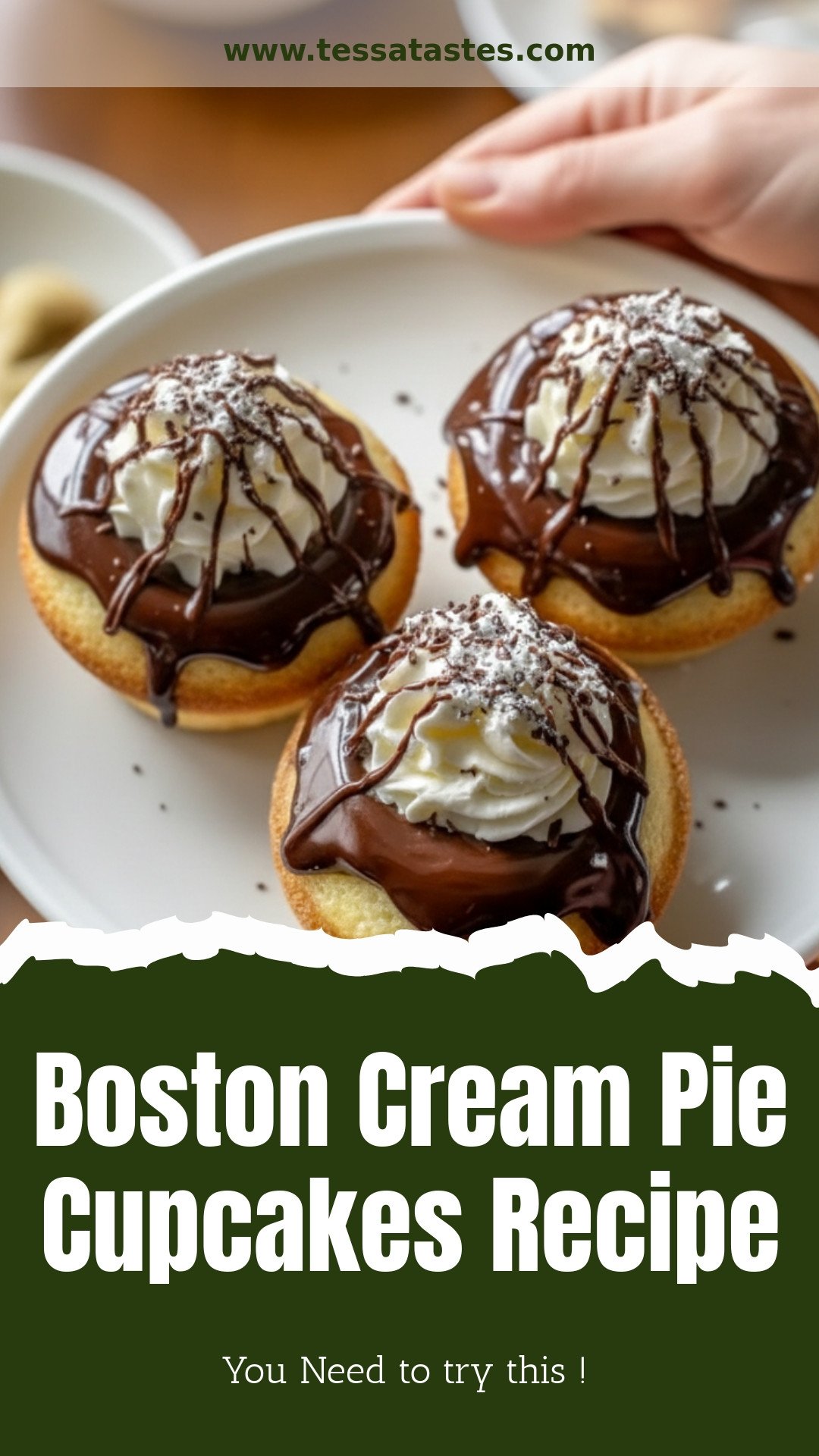 Boston Cream Pie Cupcakes