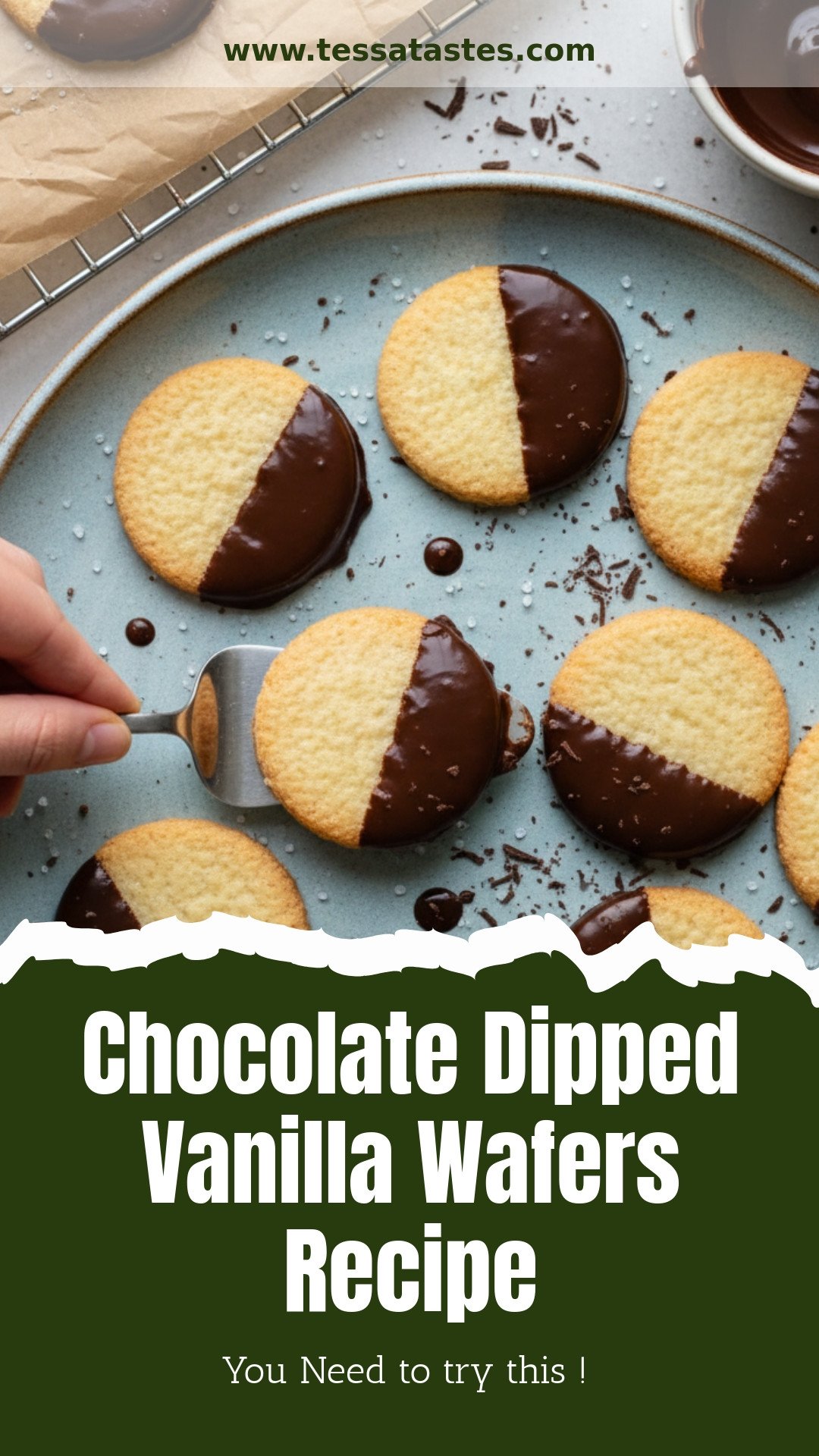 Vanilla Wafers Dipping Chocolate