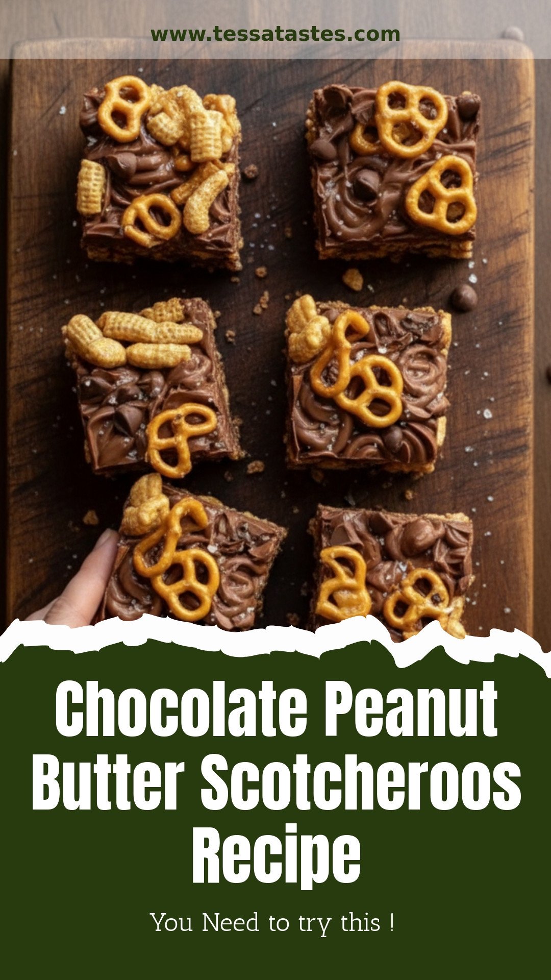 Decadent Chocolate Peanut Butter Chex Scotcheroos