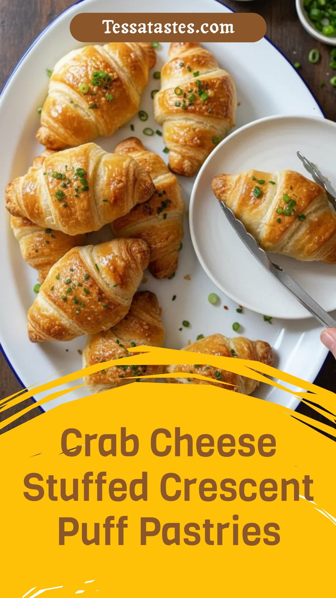 Crab Cheese Stuffed Crescent Puffs