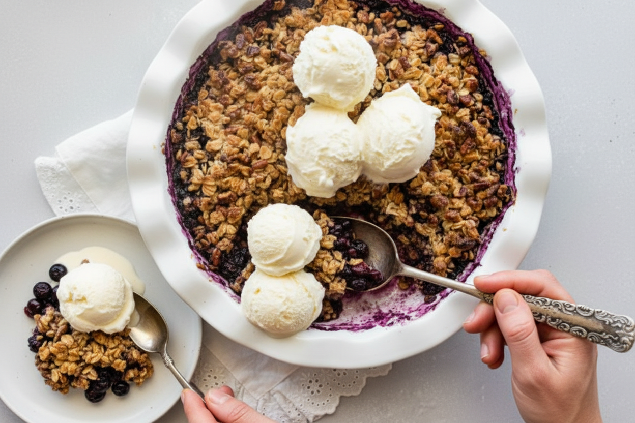 Easy Healthy Blueberry Crumble Recipe