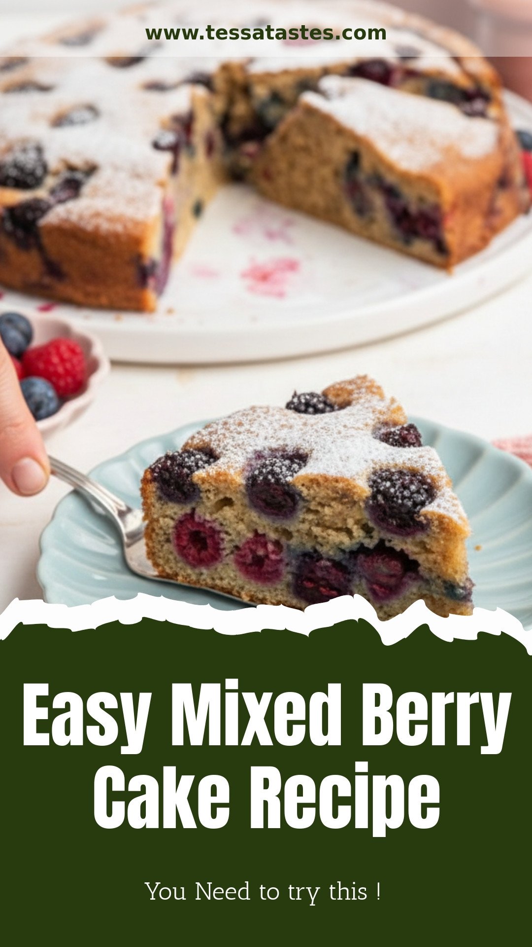 Easy Mixed Berry Cake