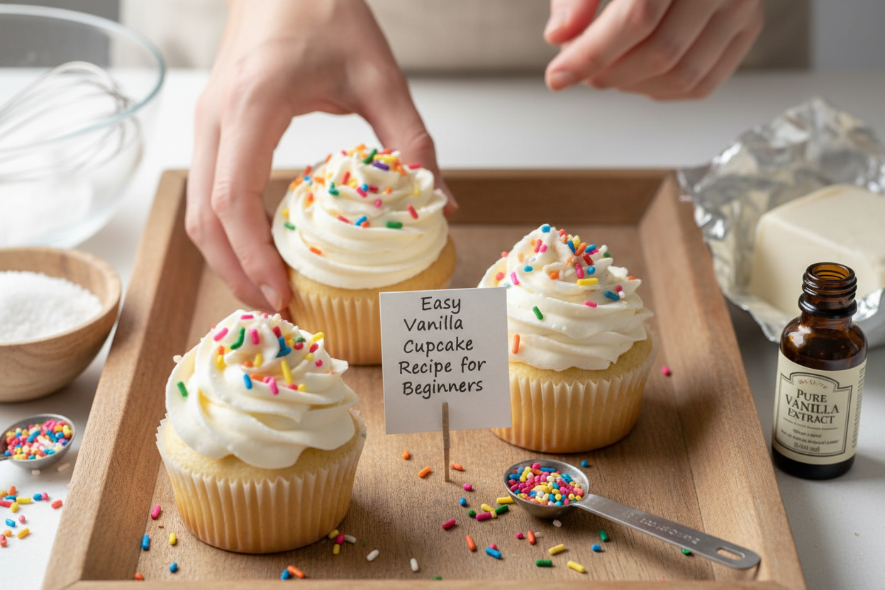 Easy Vanilla Cupcake Recipe for Beginners