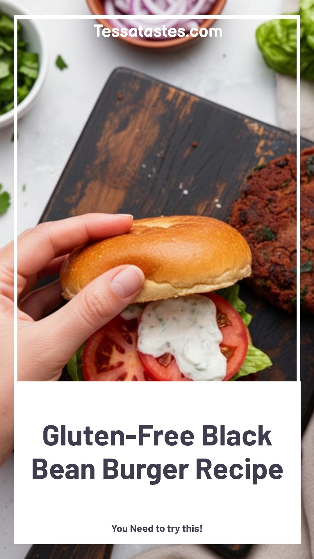 Gluten-Free Black Bean Burger