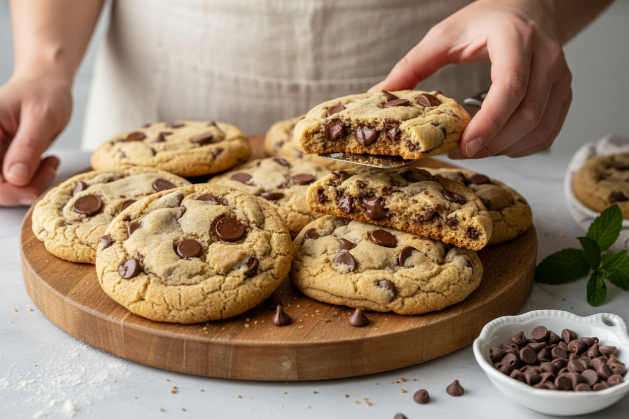 Gluten-Free Crumbl Chocolate Chip Cookie Recipe