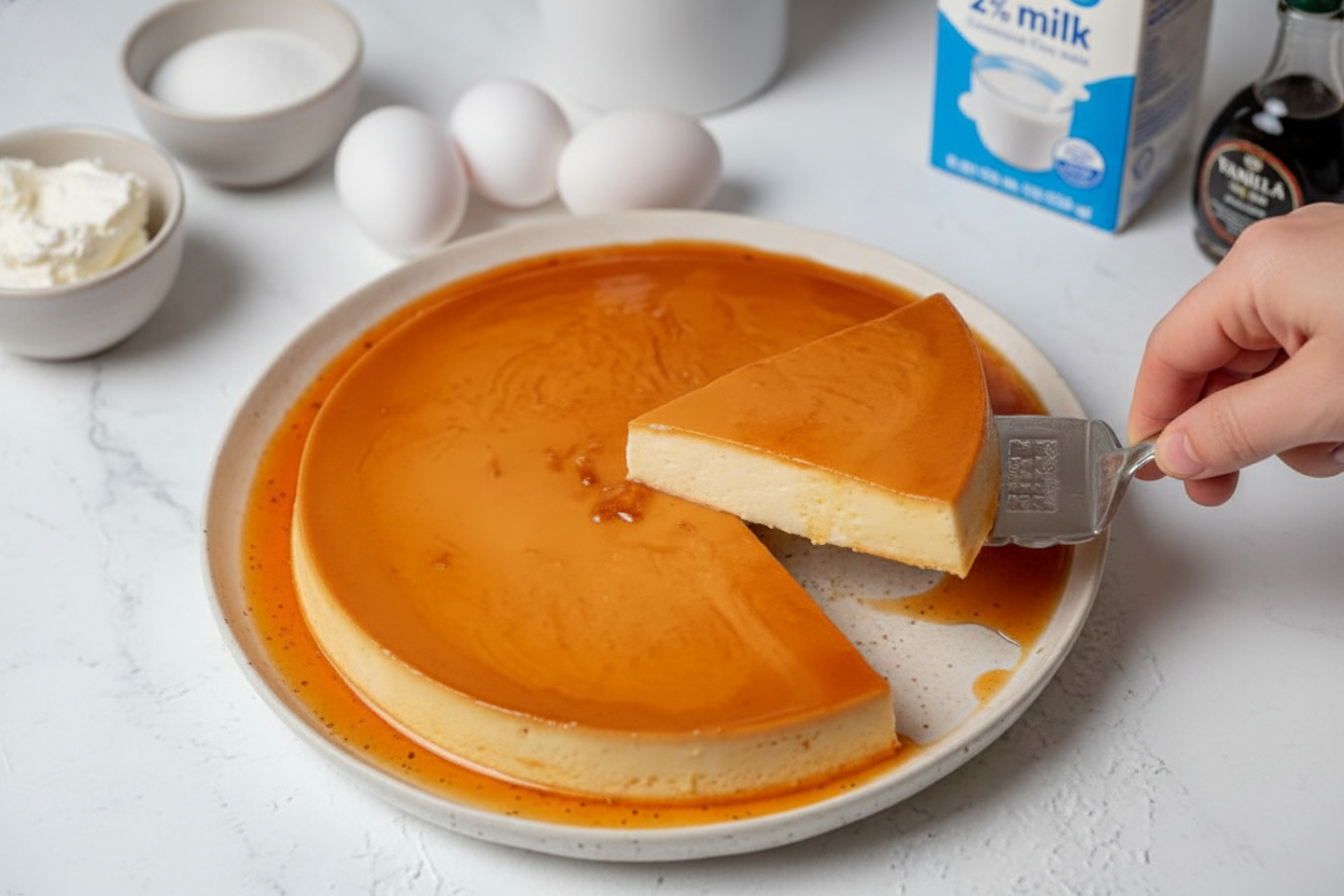 Homemade Cream Cheese Flan Recipe