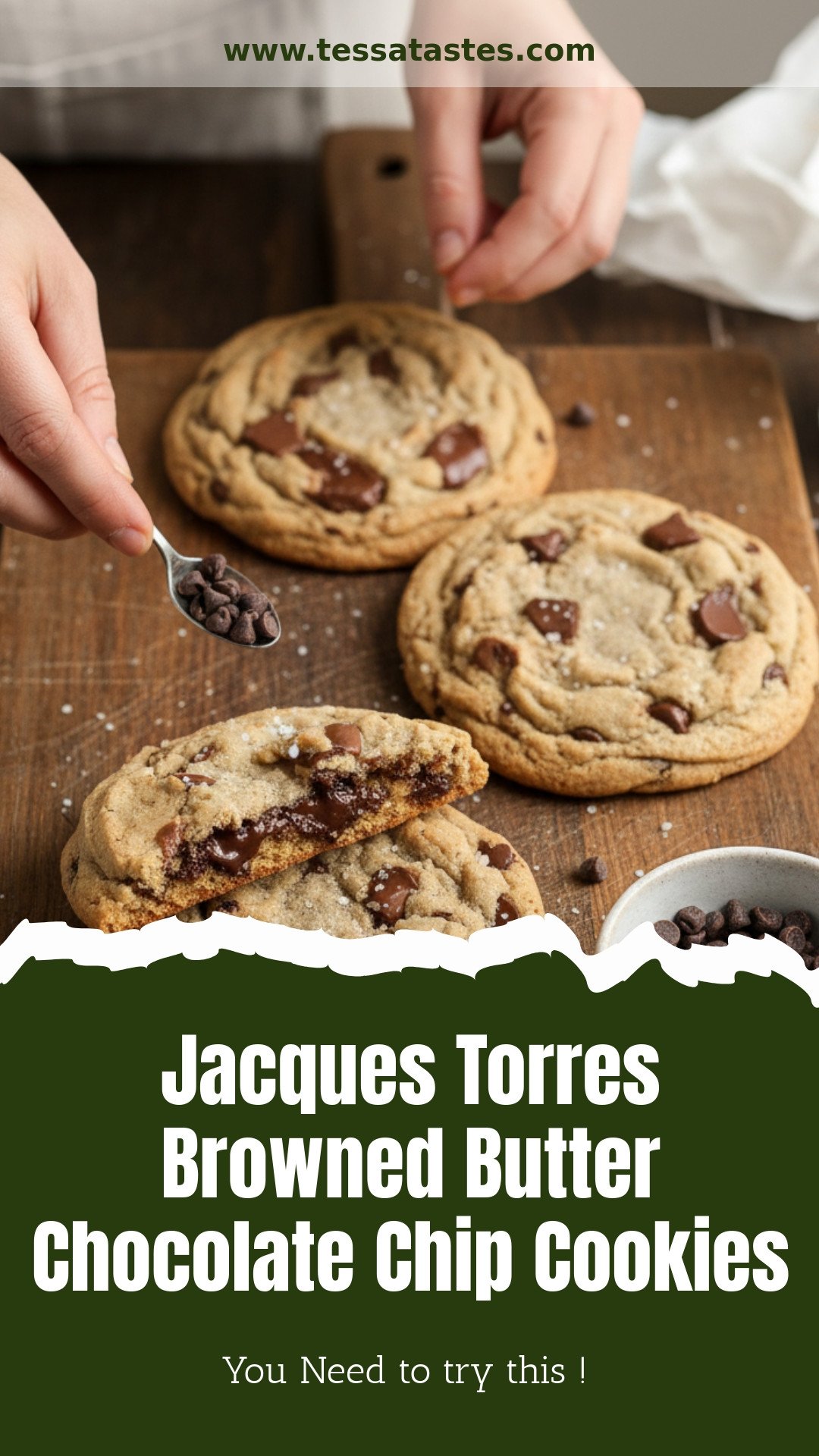 Browned Butter Chocolate Chip Cookies – Jacques Torres Dipped