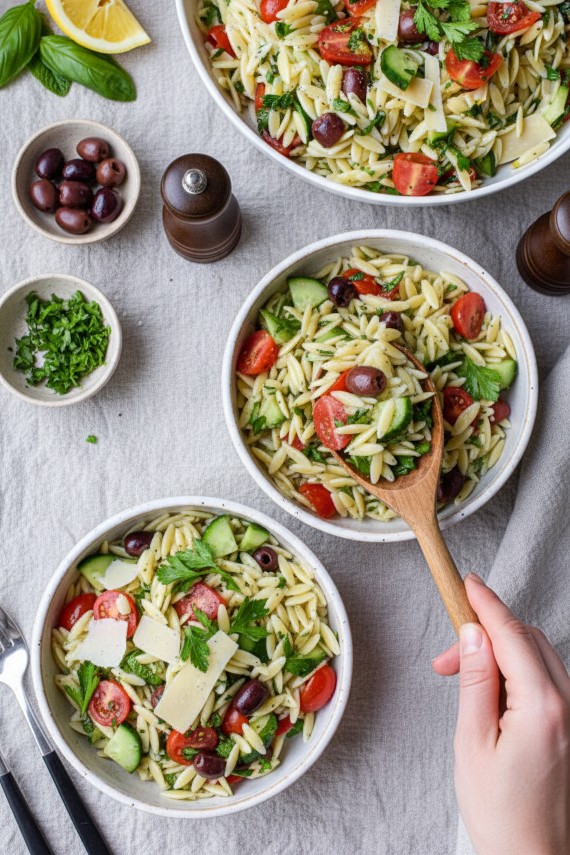 Lemon Orzo Salad