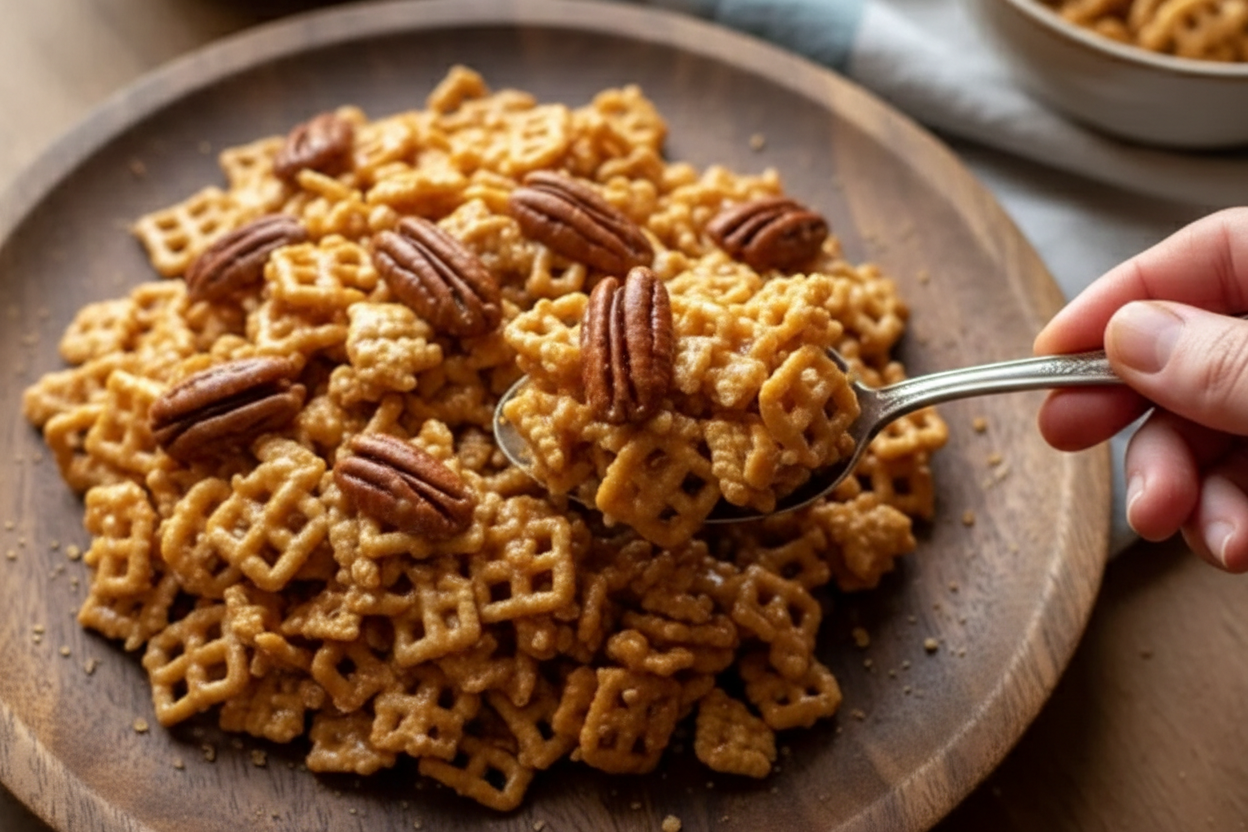 Praline Crunch Crispix Pecan Recipe