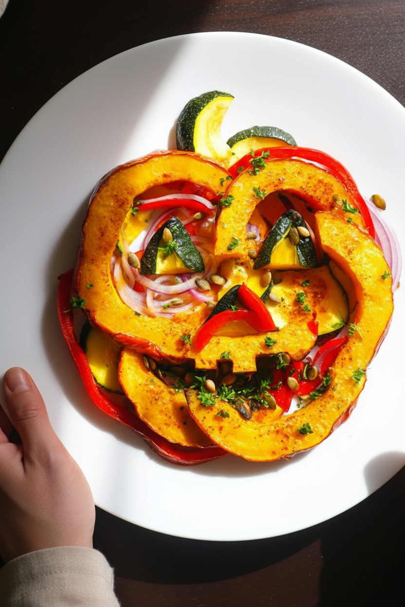 Pumpkin Lantern Halloween Plate