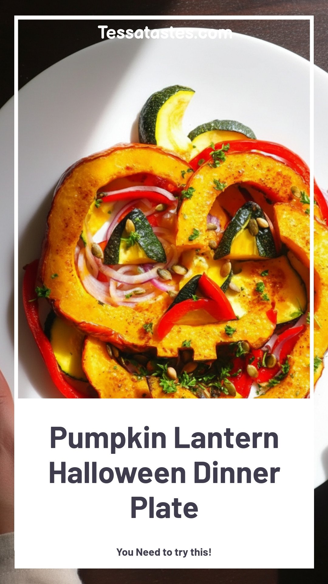 Pumpkin Lantern Halloween Plate