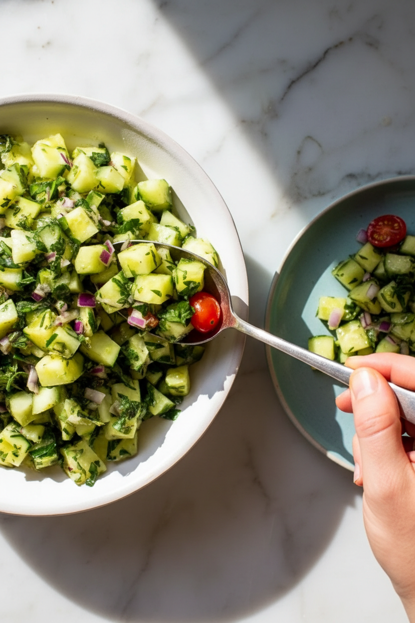 Simple Cucumber Dill Salad