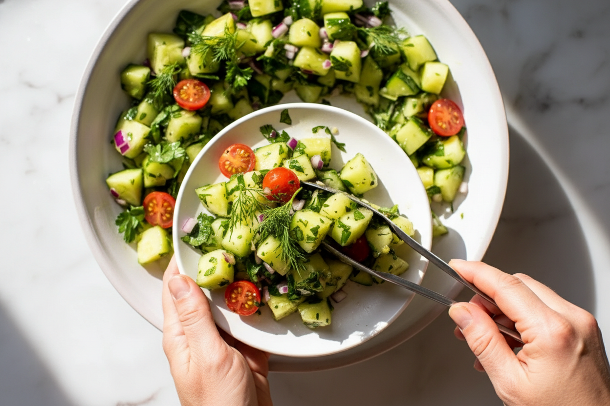 Refreshing Cucumber Dill Salad Recipe