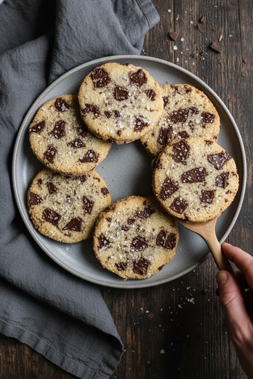 Decadent Salted Butter and Chocolate Chunk Shortbread Bliss