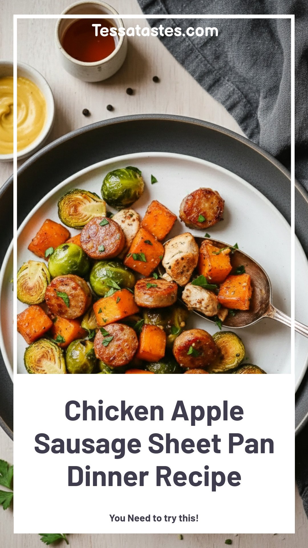 Chicken Apple Sausage Sheet Pan Dinner