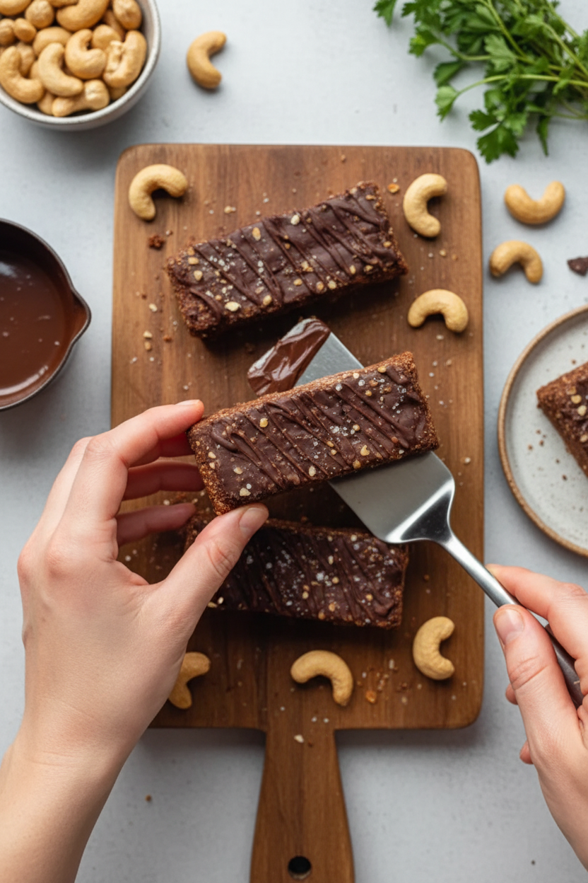 Chocolate Cashew Protein Bars