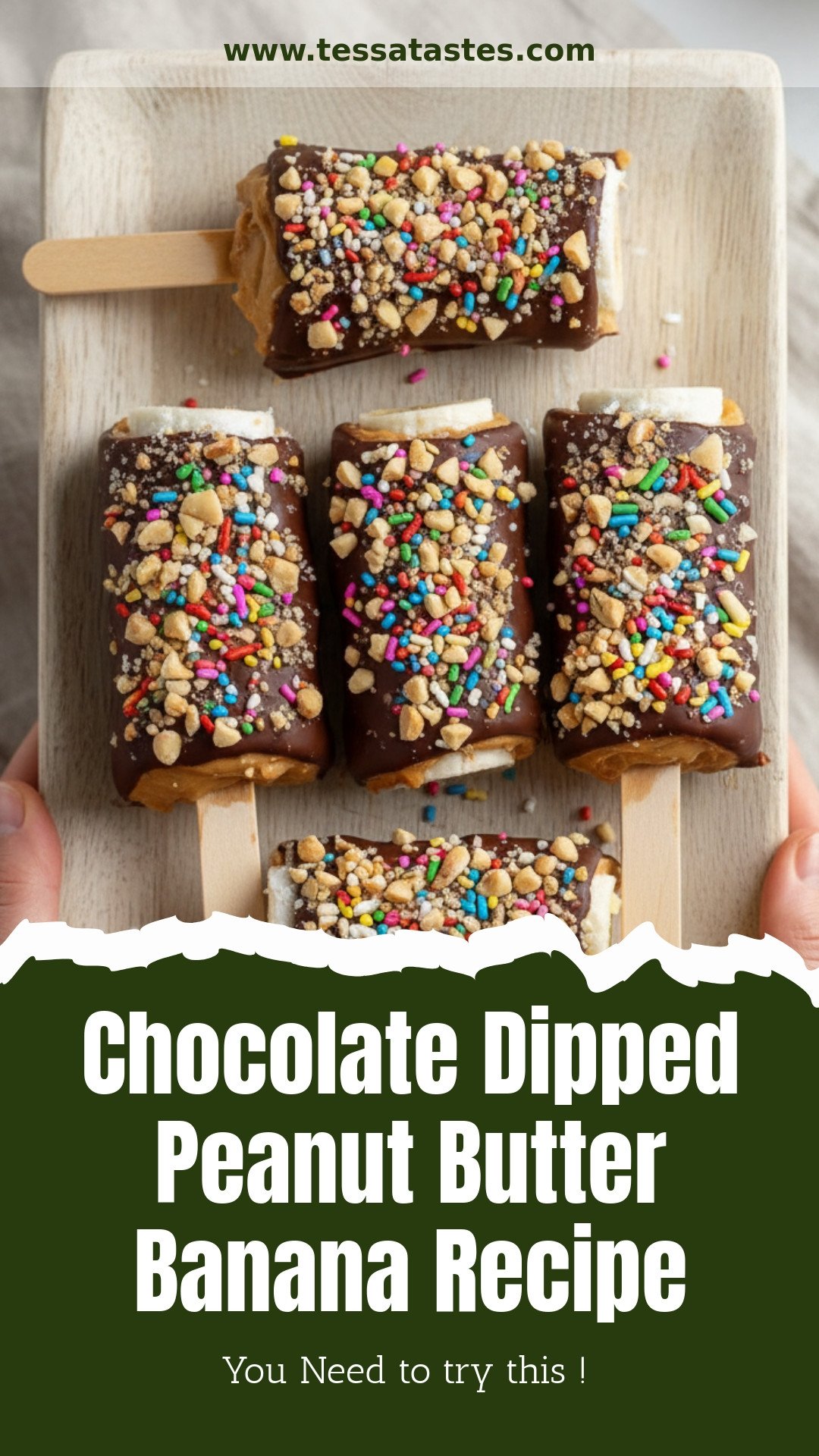 Chocolate Dipped Peanut Butter Banana