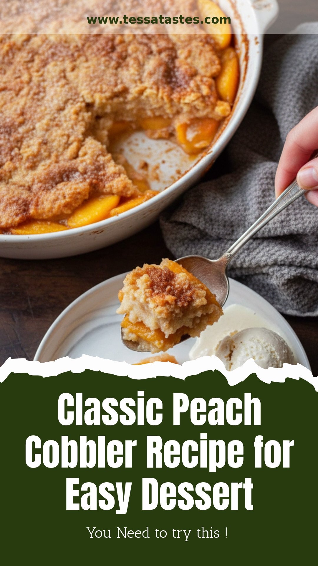 PEACH COBBLER RECIPE