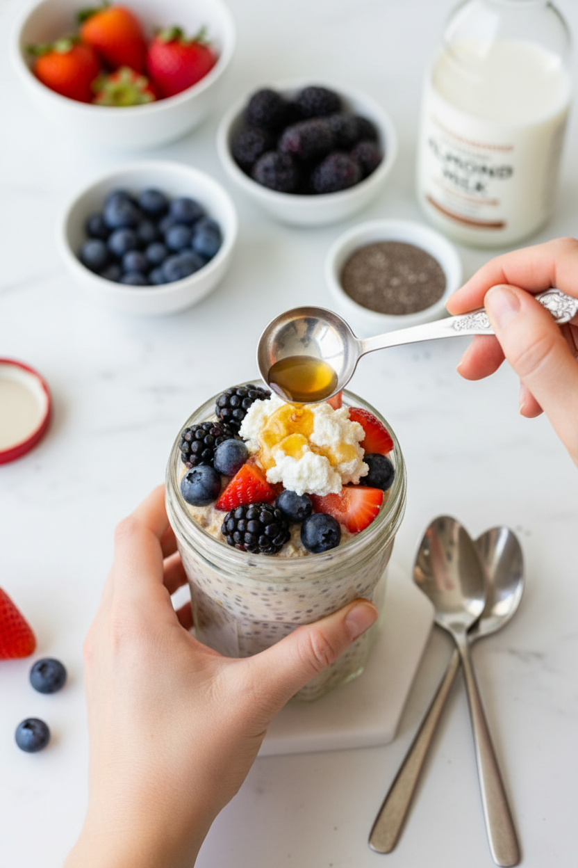 Cottage Cheese Overnight Oats