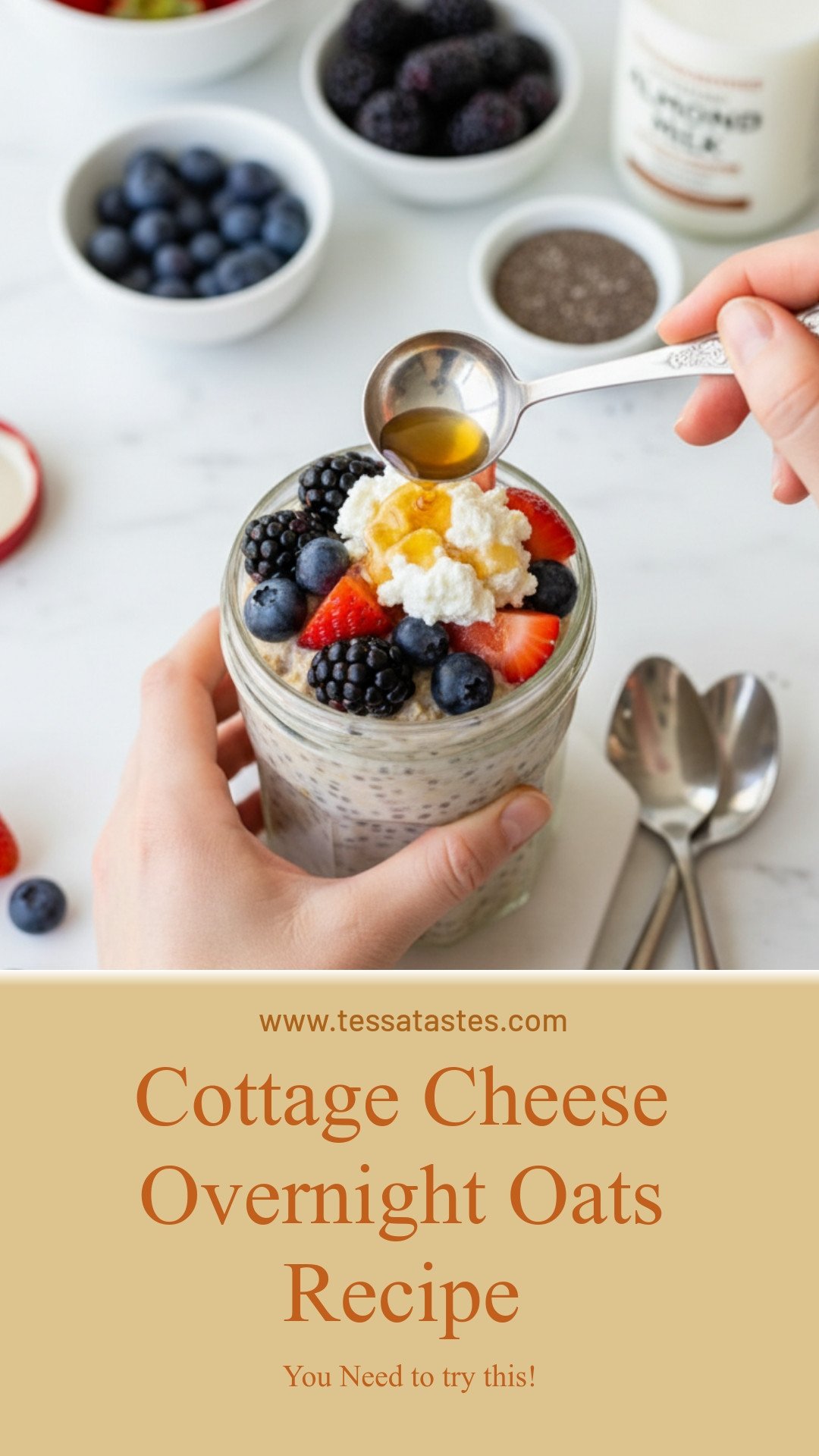 Cottage Cheese Overnight Oats