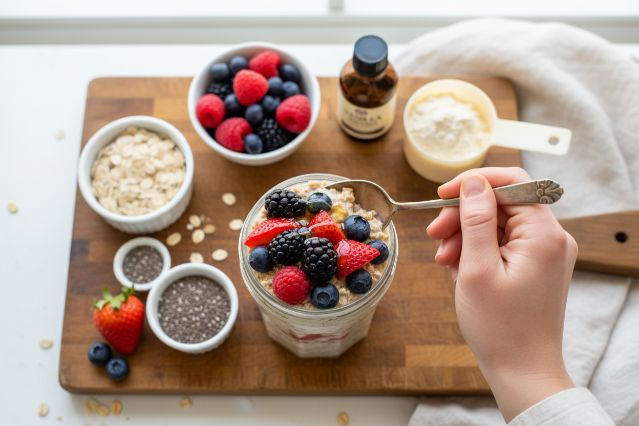 Cottage Cheese Overnight Oats Recipe