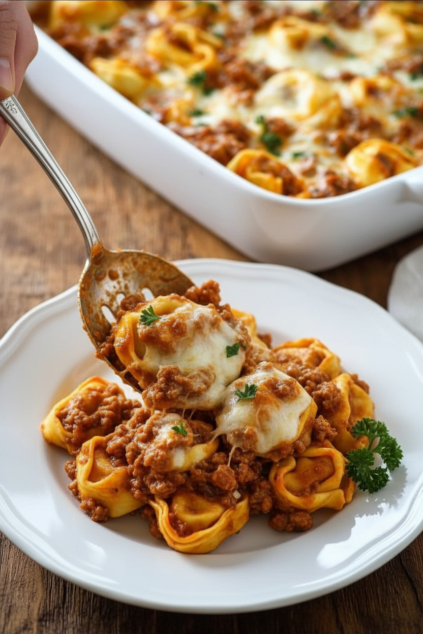 Beefy Tortellini Bake Recipe: Creamy, Better Than Takeout