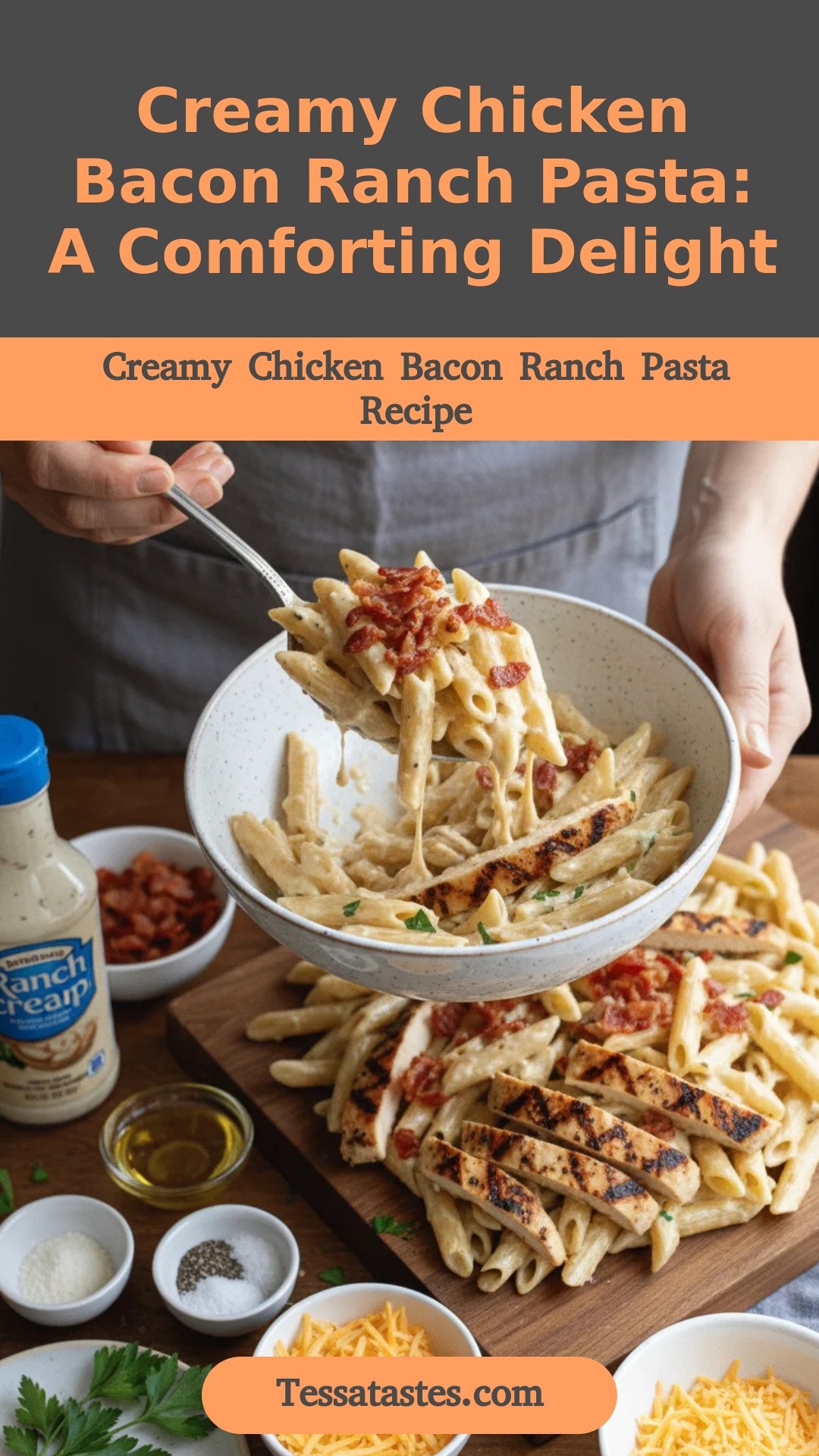 Creamy Chicken Bacon Ranch Pasta: A Comforting Delight
