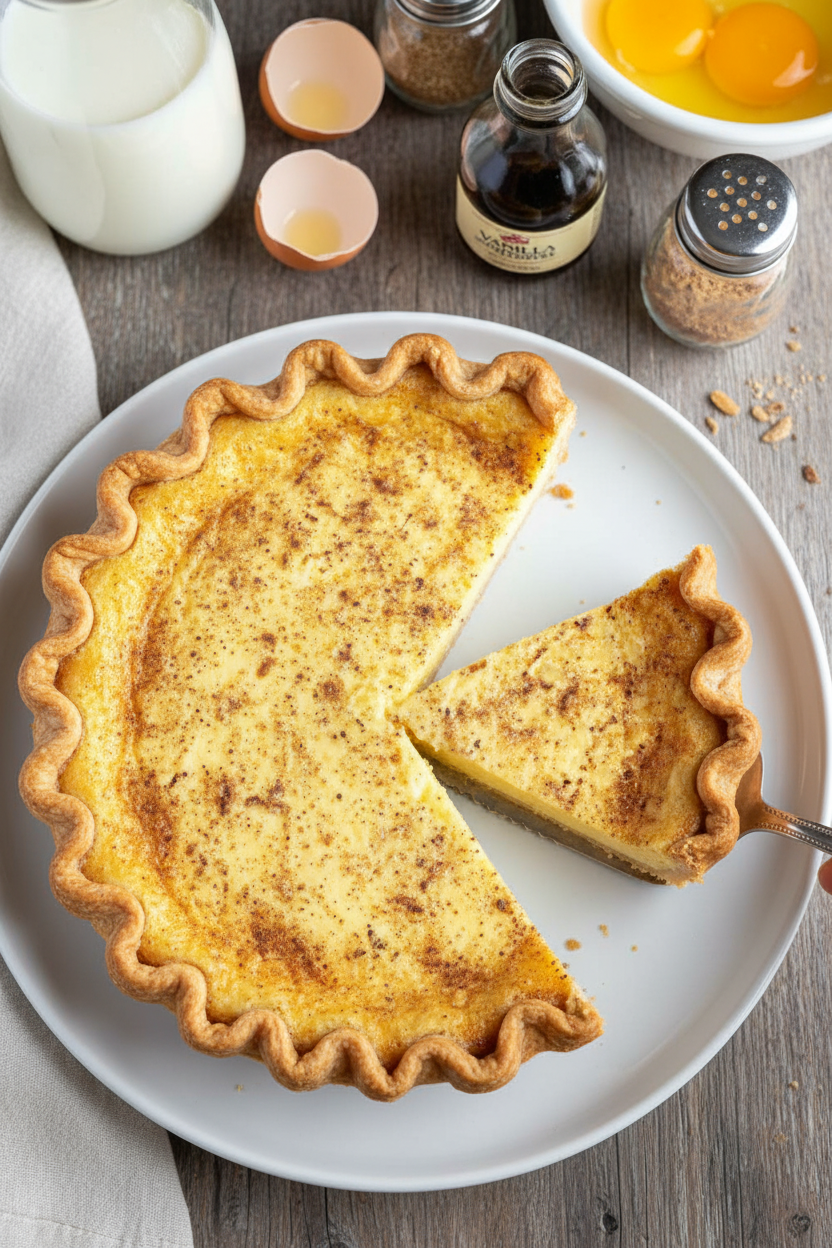 Creamy Custard Pie Recipe