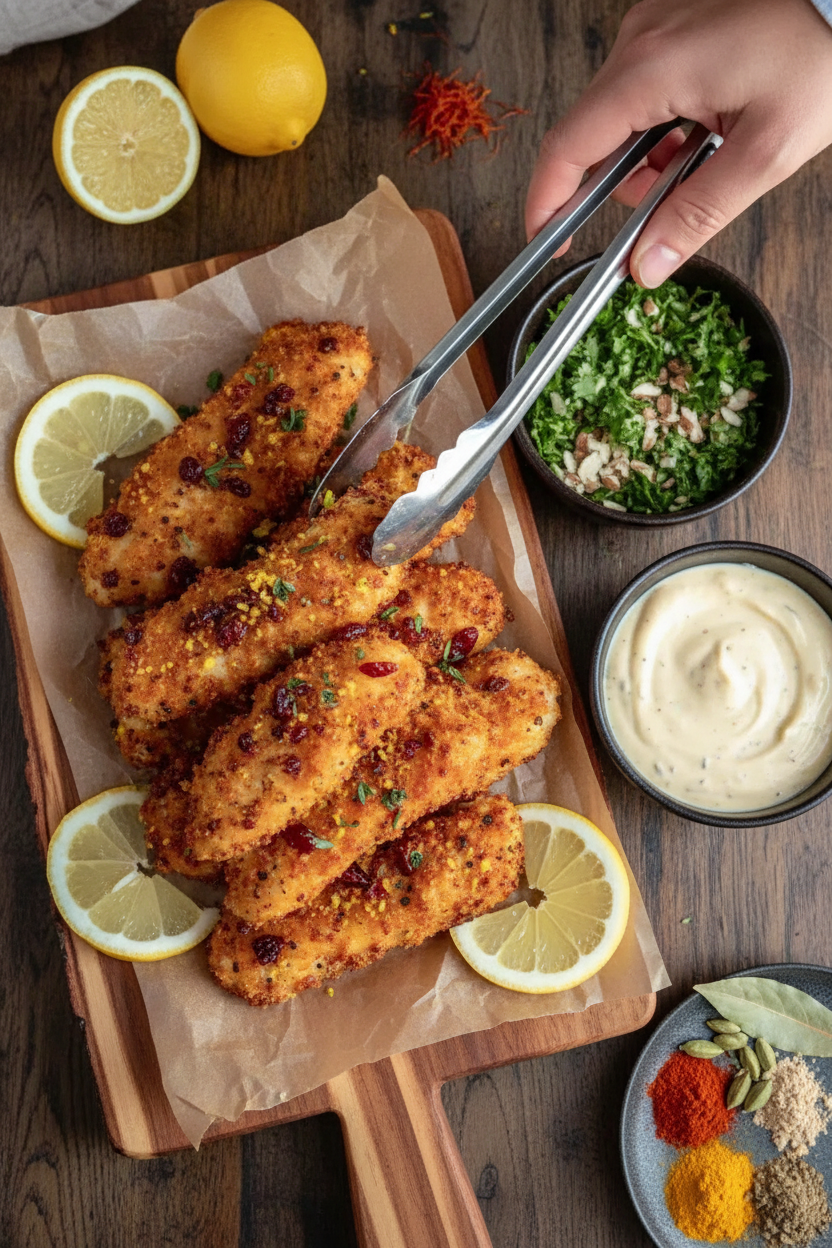 Crispy Lemon Pepper Chicken Tenders Baked to Perfect Crispy Golden Browns Easy Recipe
