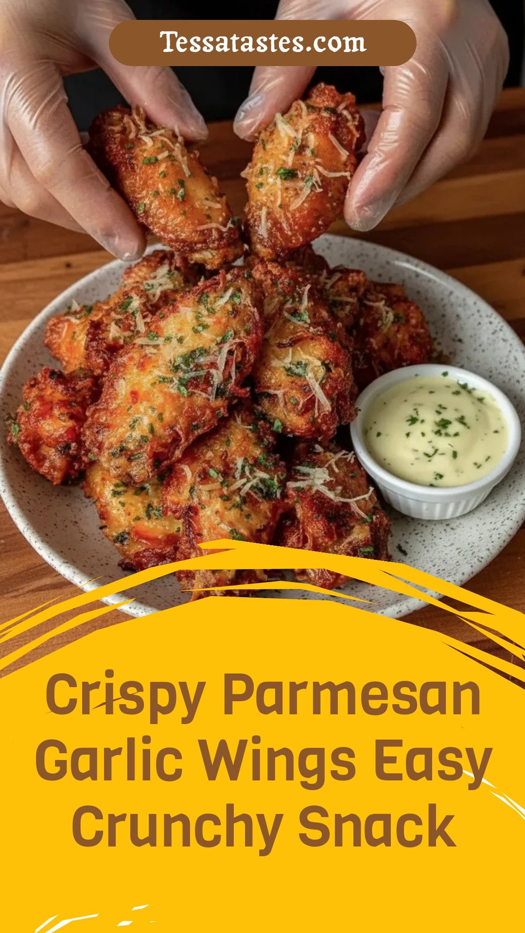 Crispy Parmesan Garlic Wings Recipe Easy Perfect Crunchy Snack