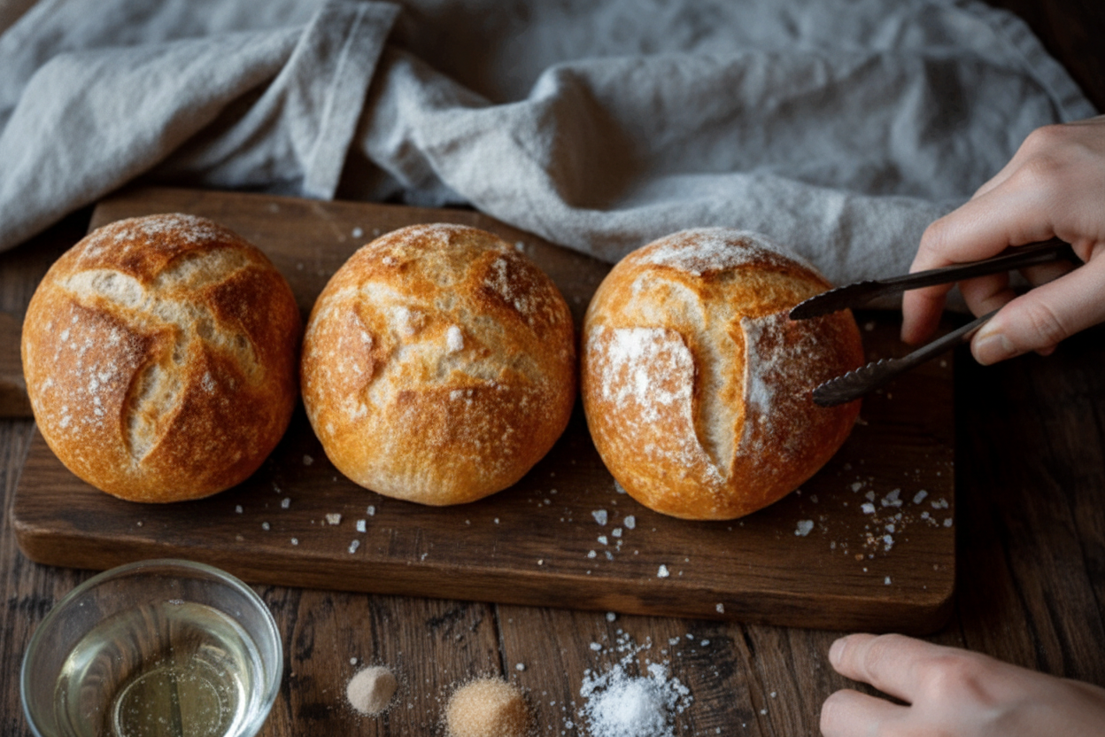 Crusty French Bread Rolls Recipe and Baking Tips