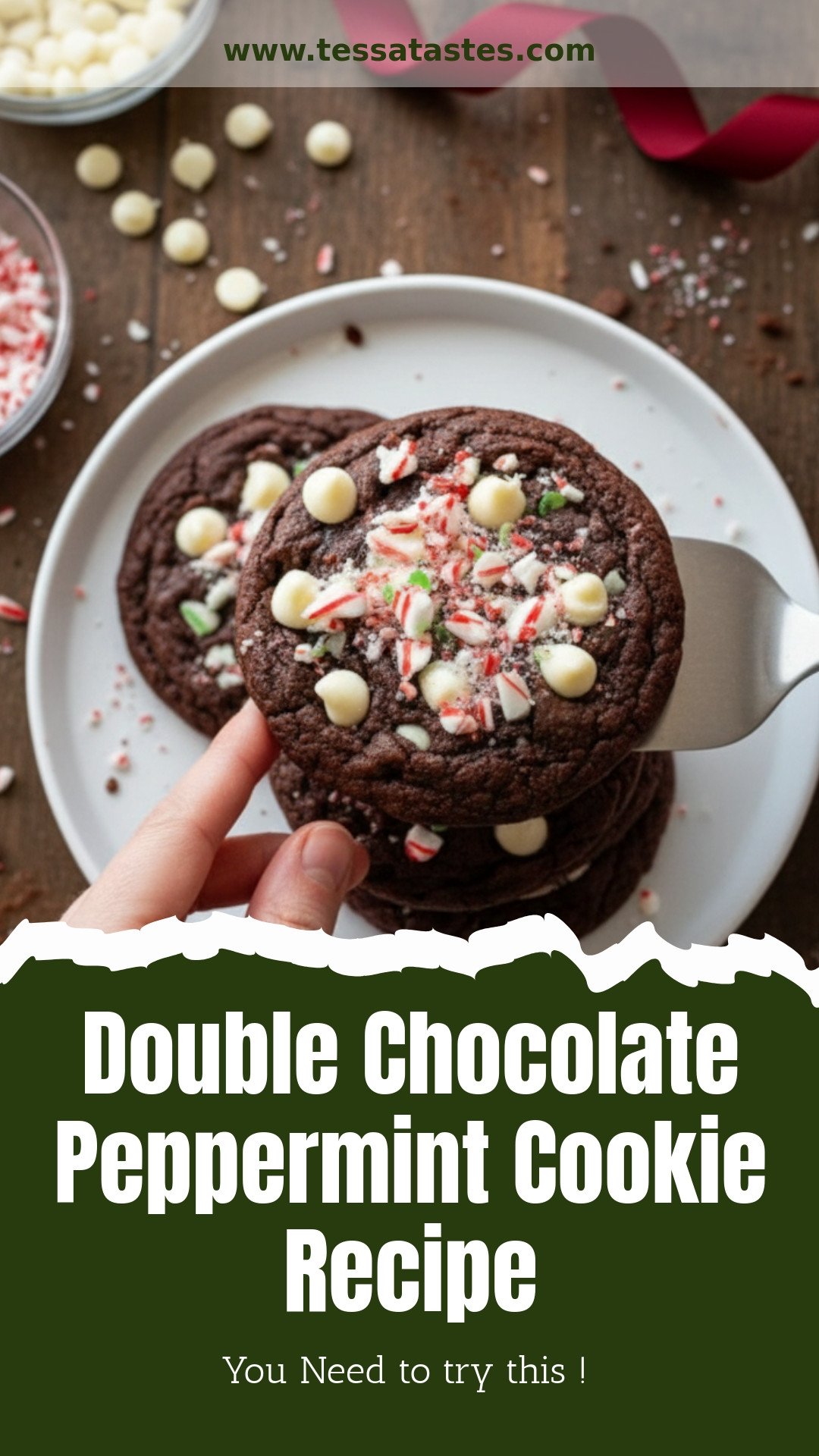 Double Chocolate Peppermint Cookies