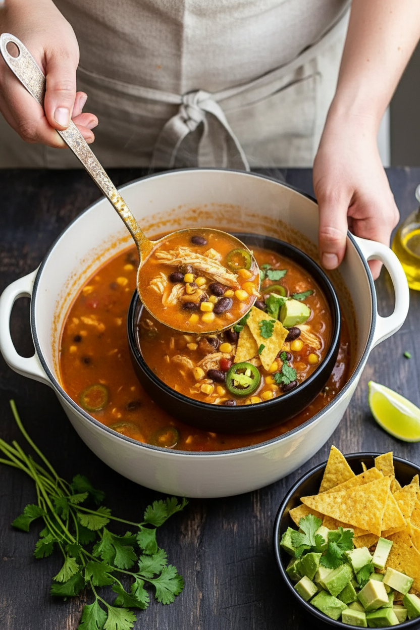 Easy Chicken Tortilla Soup Recipe