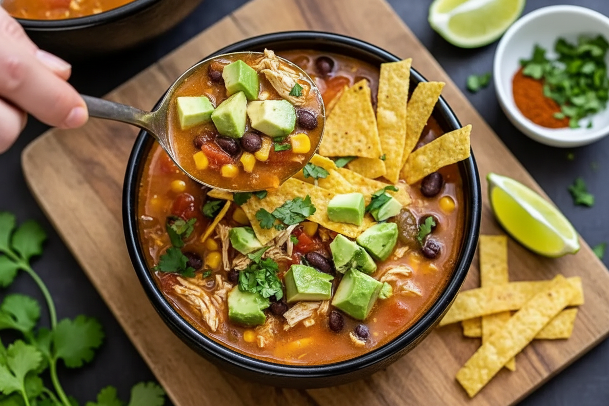 Easy Chicken Tortilla Soup Recipe
