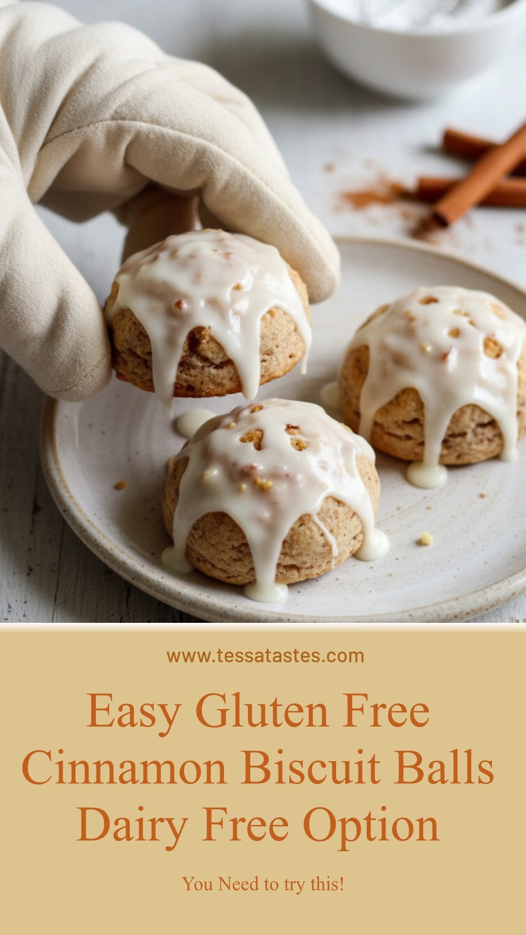 Easy Gluten-Free Cinnamon Biscuit Balls {Dairy-Free Option}