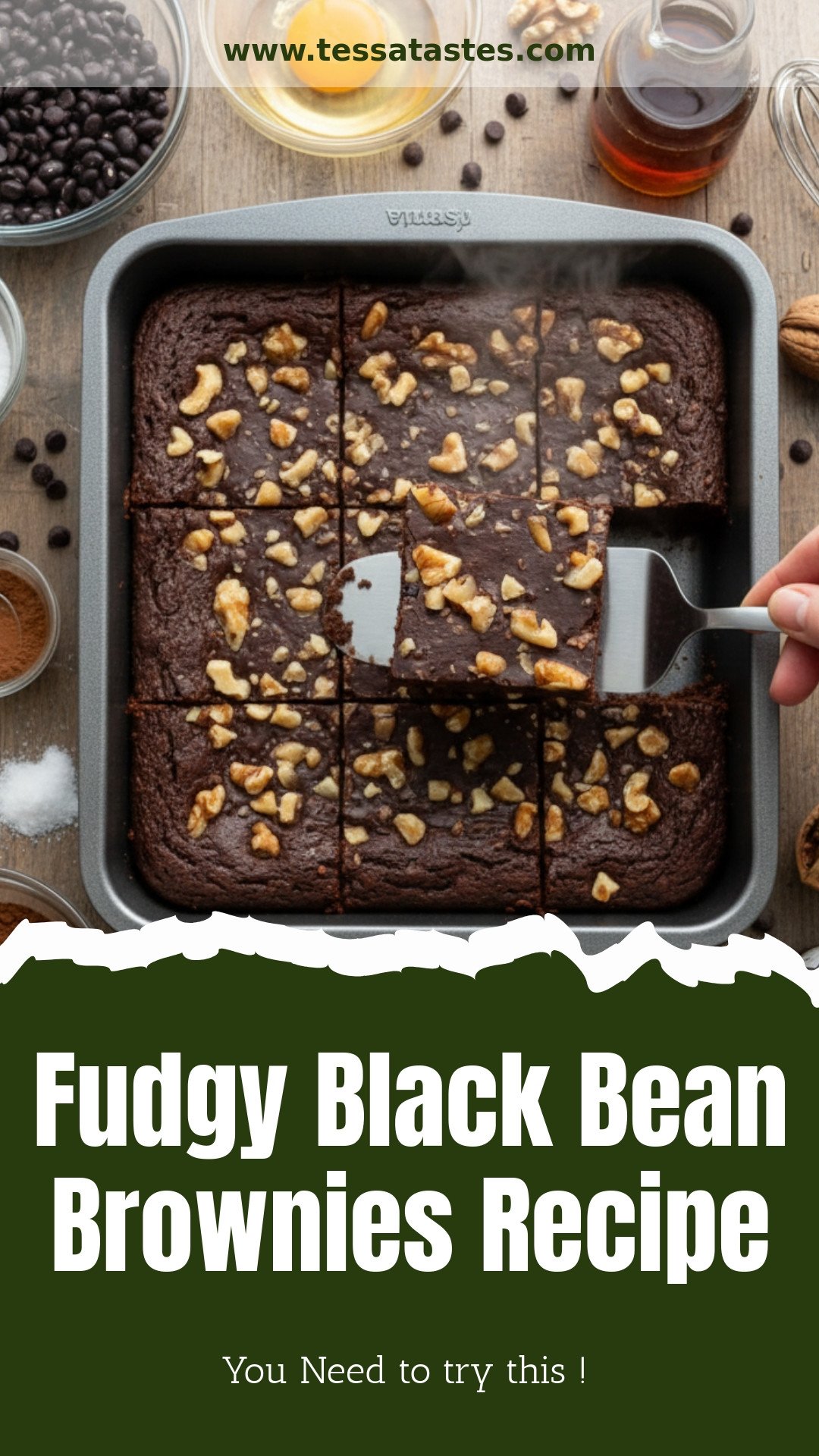 Fudgy Black Bean Brownies