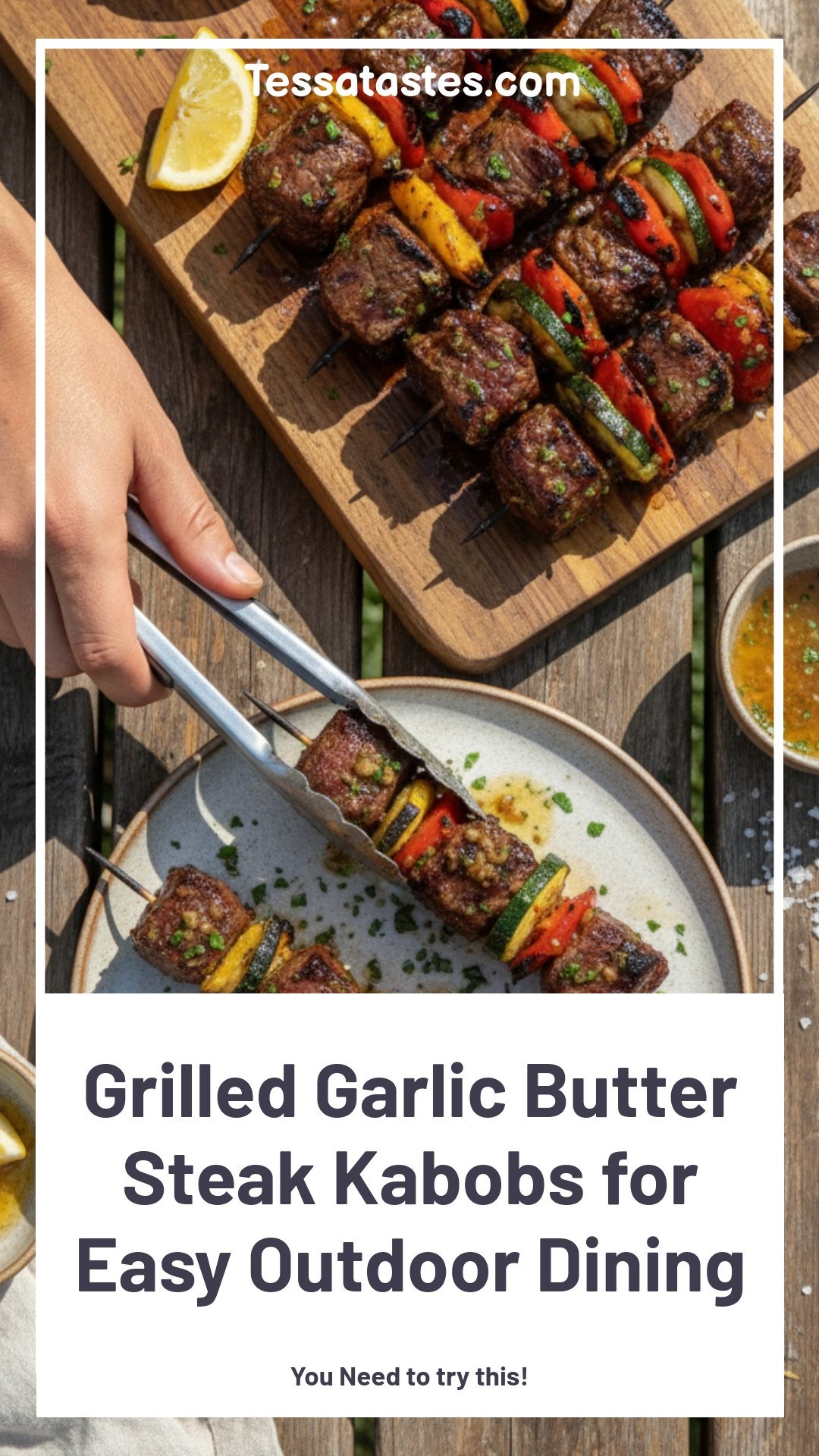 Flavorful Grilled Garlic Butter Steak Kabobs Easy Outdoor Dining Recipe