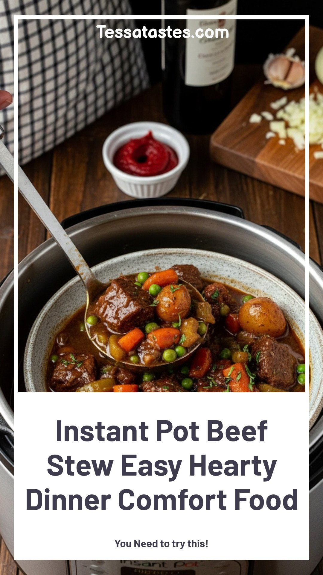 Instant Pot Beef Stew Recipe Easy Hearty Comfort Food for Dinner