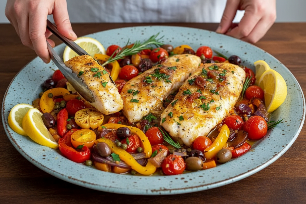 Mediterranean Baked Fish Recipe